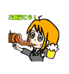 表情豊かでリアクション大きめの女の子2（個別スタンプ：37）
