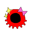 絵文字的なタコ。（個別スタンプ：2）