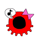 絵文字的なタコ。（個別スタンプ：3）