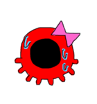 絵文字的なタコ。（個別スタンプ：5）