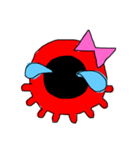 絵文字的なタコ。（個別スタンプ：6）