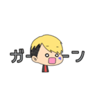 メガネ男子と金髪男子（個別スタンプ：10）
