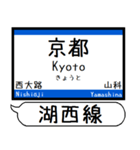 関西 湖西線 駅名シンプル＆気軽＆いつでも（個別スタンプ：1）