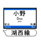 関西 湖西線 駅名シンプル＆気軽＆いつでも（個別スタンプ：8）