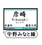 瀬戸大橋線 宇野線 駅名シンプル＆いつでも（個別スタンプ：13）