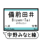 瀬戸大橋線 宇野線 駅名シンプル＆いつでも（個別スタンプ：18）