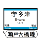 瀬戸大橋線 宇野線 駅名シンプル＆いつでも（個別スタンプ：20）