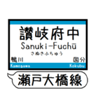 瀬戸大橋線 宇野線 駅名シンプル＆いつでも（個別スタンプ：24）