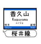 奈良線 桜井線 駅名 シンプル＆いつでも（個別スタンプ：31）