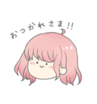 アホ毛のガールズ 2（個別スタンプ：1）