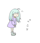 アホ毛のガールズ 2（個別スタンプ：30）