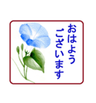 絵手紙風、花と敬語（個別スタンプ：25）
