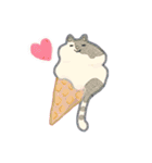 ゆるカラフルなねこ（個別スタンプ：1）