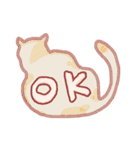 ゆるカラフルなねこ（個別スタンプ：5）