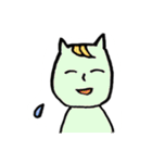 謎のねこのゆるいスタンプ。（個別スタンプ：11）