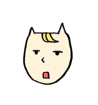 謎のねこのゆるいスタンプ。（個別スタンプ：19）