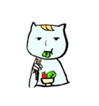 謎のねこのゆるいスタンプ。（個別スタンプ：21）