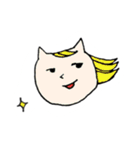 謎のねこのゆるいスタンプ。（個別スタンプ：22）