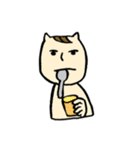 謎のねこのゆるいスタンプ。（個別スタンプ：34）