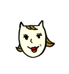 謎のねこのゆるいスタンプ。（個別スタンプ：40）