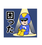 愛と正義のスーパーヒーローDENBAマン！！（個別スタンプ：12）