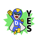 愛と正義のスーパーヒーローDENBAマン！！（個別スタンプ：36）