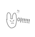 韓国語のうさぎ（個別スタンプ：8）