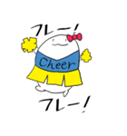 白くて丸い生物スタンプ2(手書き文字)（個別スタンプ：13）