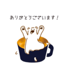 しろくまラテの一コマ（個別スタンプ：9）