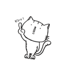 モノクロ Neko 時々 いぬ（個別スタンプ：2）