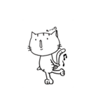 モノクロ Neko 時々 いぬ（個別スタンプ：4）