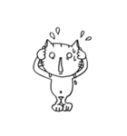 モノクロ Neko 時々 いぬ（個別スタンプ：7）