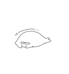 ダラダラするあざらし（個別スタンプ：3）