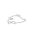 ダラダラするあざらし（個別スタンプ：19）