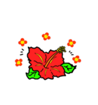 ハイビスカスの花（連絡用）（個別スタンプ：5）