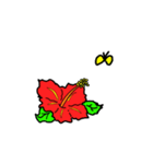 ハイビスカスの花（連絡用）（個別スタンプ：24）