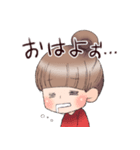 推しを応援する女の子のスタンプ（個別スタンプ：2）