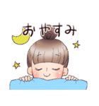 推しを応援する女の子のスタンプ（個別スタンプ：3）