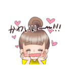 推しを応援する女の子のスタンプ（個別スタンプ：9）