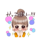 推しを応援する女の子のスタンプ（個別スタンプ：10）