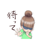 推しを応援する女の子のスタンプ（個別スタンプ：15）