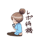 推しを応援する女の子のスタンプ（個別スタンプ：17）