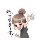 推しを応援する女の子のスタンプ（個別スタンプ：29）