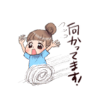 推しを応援する女の子のスタンプ（個別スタンプ：30）