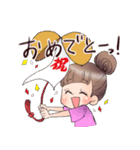 推しを応援する女の子のスタンプ（個別スタンプ：33）