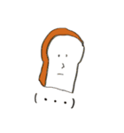 会社員の食パンと顔文字と仲間たち（個別スタンプ：7）