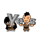原始人のなかまたち③（個別スタンプ：35）