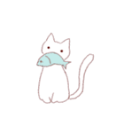 しろいねこのピピ（個別スタンプ：14）
