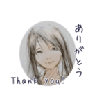 むくわれない人 Ver gray（個別スタンプ：1）
