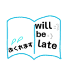 英語・日本語～本～（個別スタンプ：5）